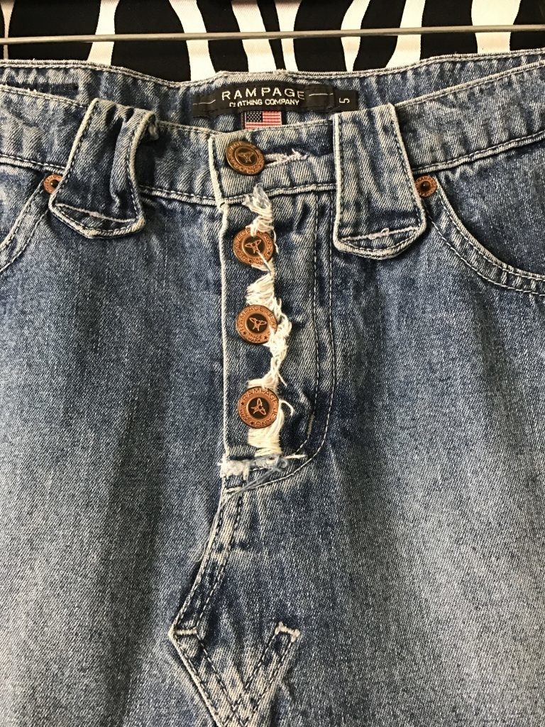 Denim Mini Skirt - Time Travel Closet