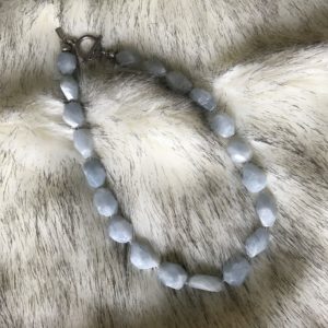 Chunky Chalcedony String Necklace