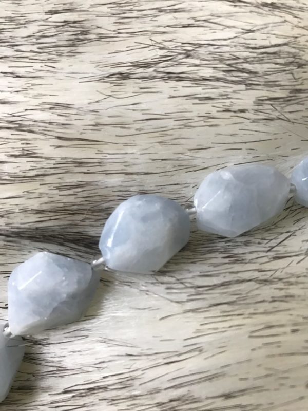Chunky Chalcedony String Necklace
