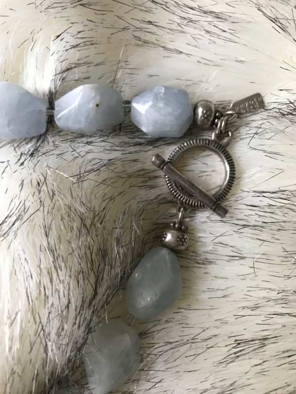 Chunky Chalcedony String Necklace