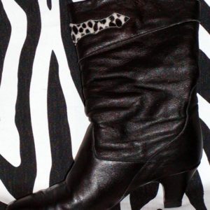 Warm Black Leather Boots