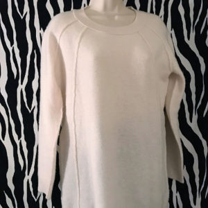 White Merino Wool Pullover Tunic