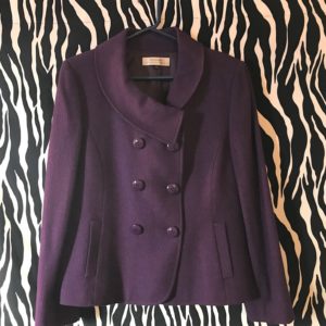 Purple Tahari Skirt Suit