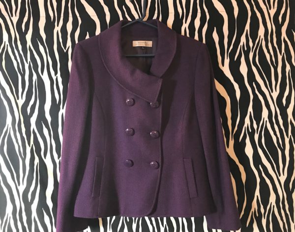 Purple Tahari Skirt Suit