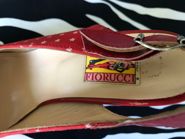 Fiorucci Red Sandals Made In Italy