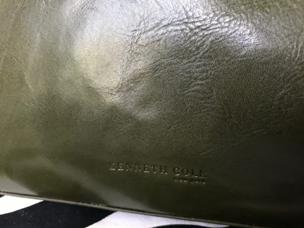 Dark Green Kenneth Cole Leather Satchel