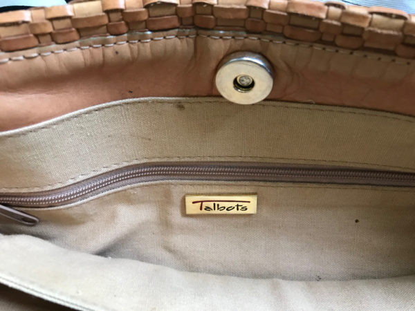 Woven Leather Talbots Satchel