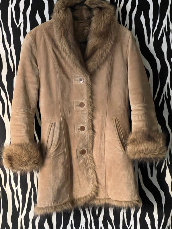 1970s Hippy Boho Faux Fur Shearling