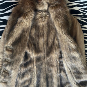 1970s Hippy Boho Faux Fur Shearling