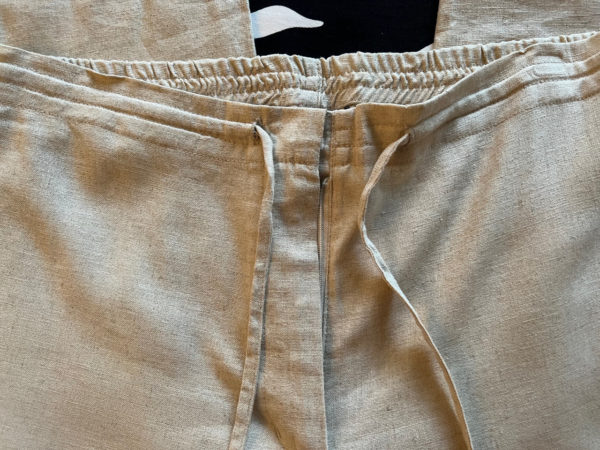 High-Waist Linen Pants