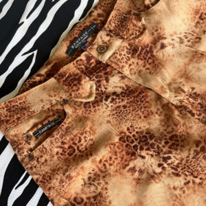 Rampage Jeans Wild Animal Print Faux Suede