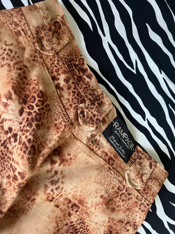 Rampage Jeans Wild Animal Print Faux Suede