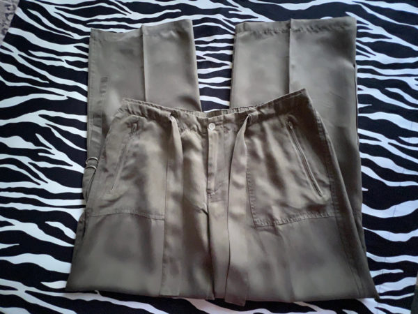 Rampage Olive Green Silk Pants