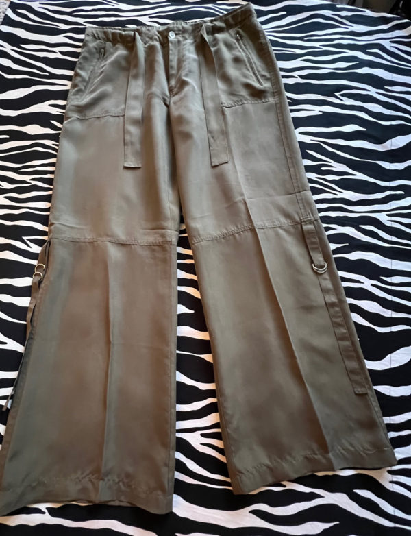 Rampage Olive Green Silk Pants