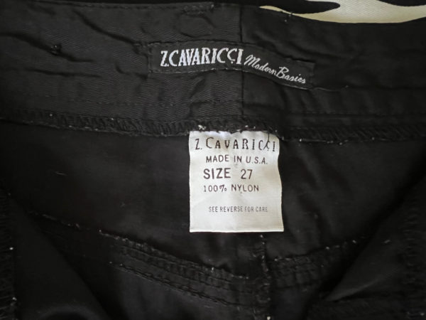 Sharp Black High-Waisted Nylon Z. Cavaricci Jeans